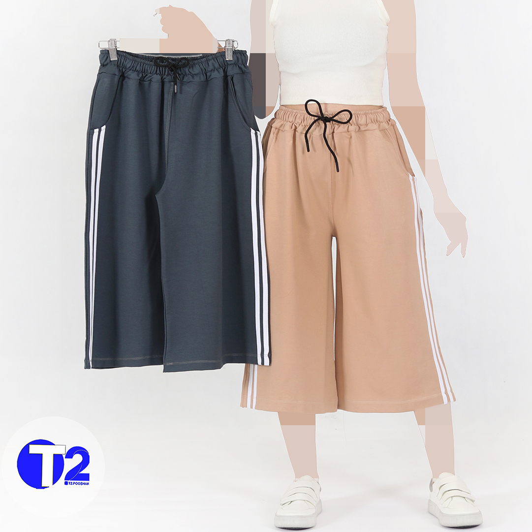 شلوار واید گلکسی نواری (3350)