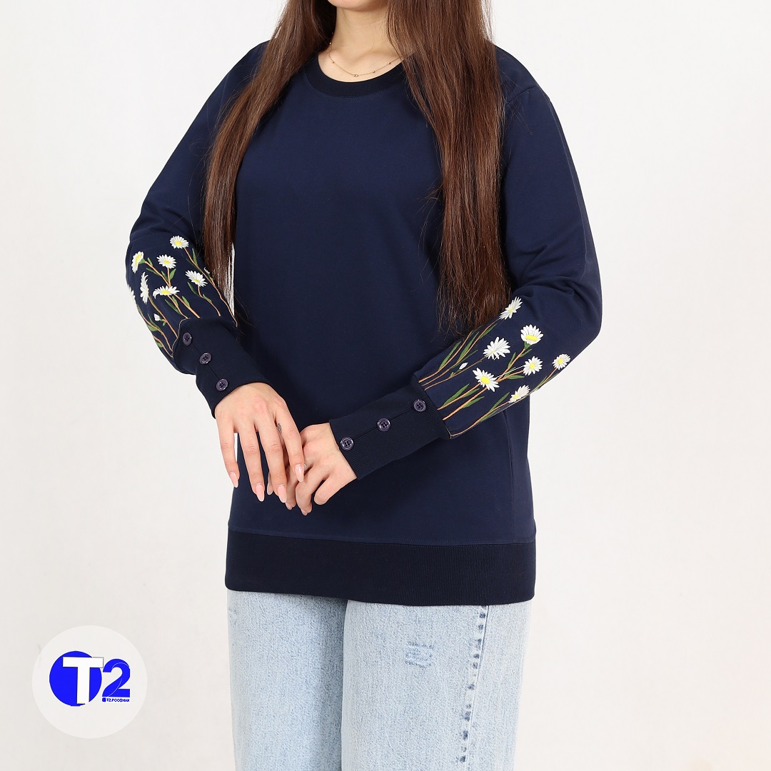 بلوز دورس دونخ پنبه گلدوزی آرنیکا (3118)