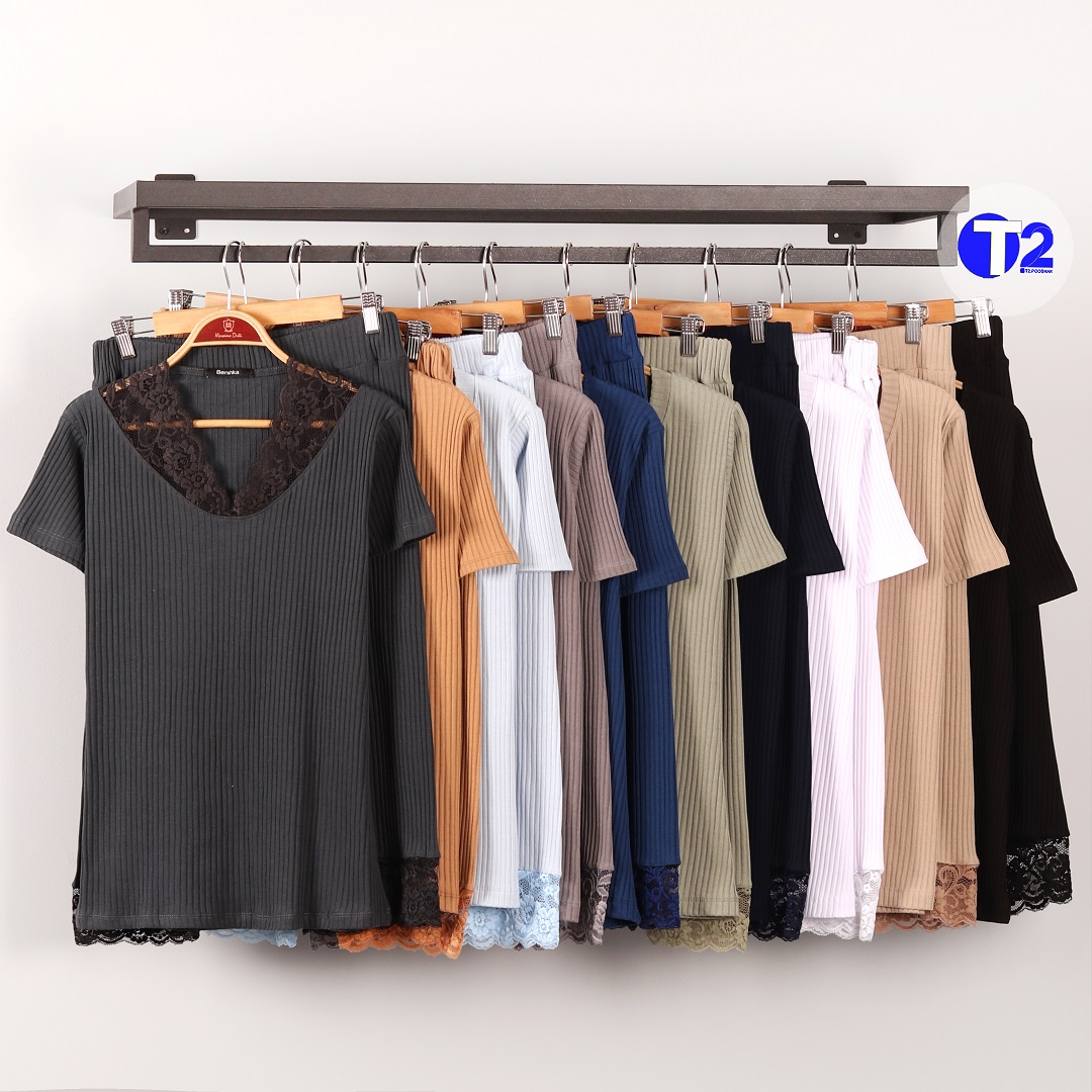 ست تیشرت وشلوارک گیپوری کرکره (2870)