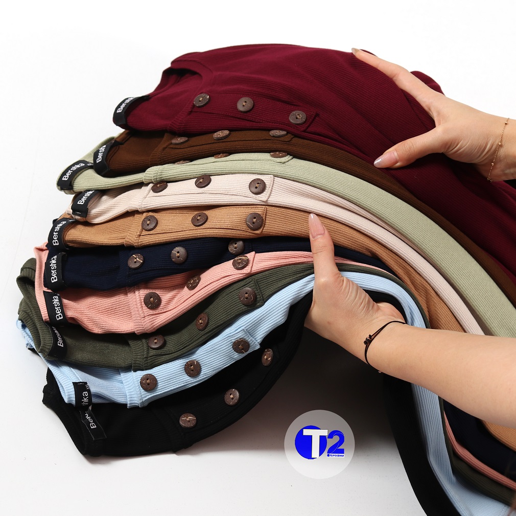 بلوز بیگ سایزبرشکا جلودکمه پک رنگی (3025)