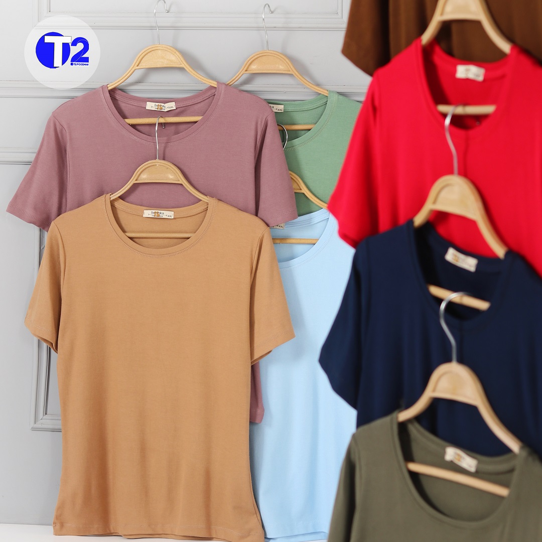 تیشرت پاپایا پک 12 عددی رنگ کاربردی (3346)