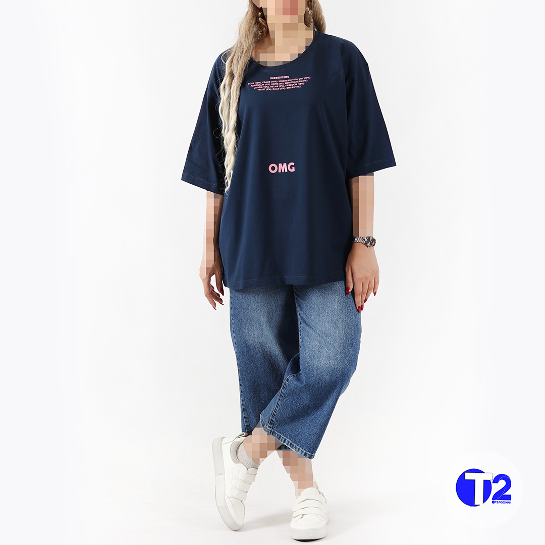 تیشرت لانگ او ام جی (3493)omg