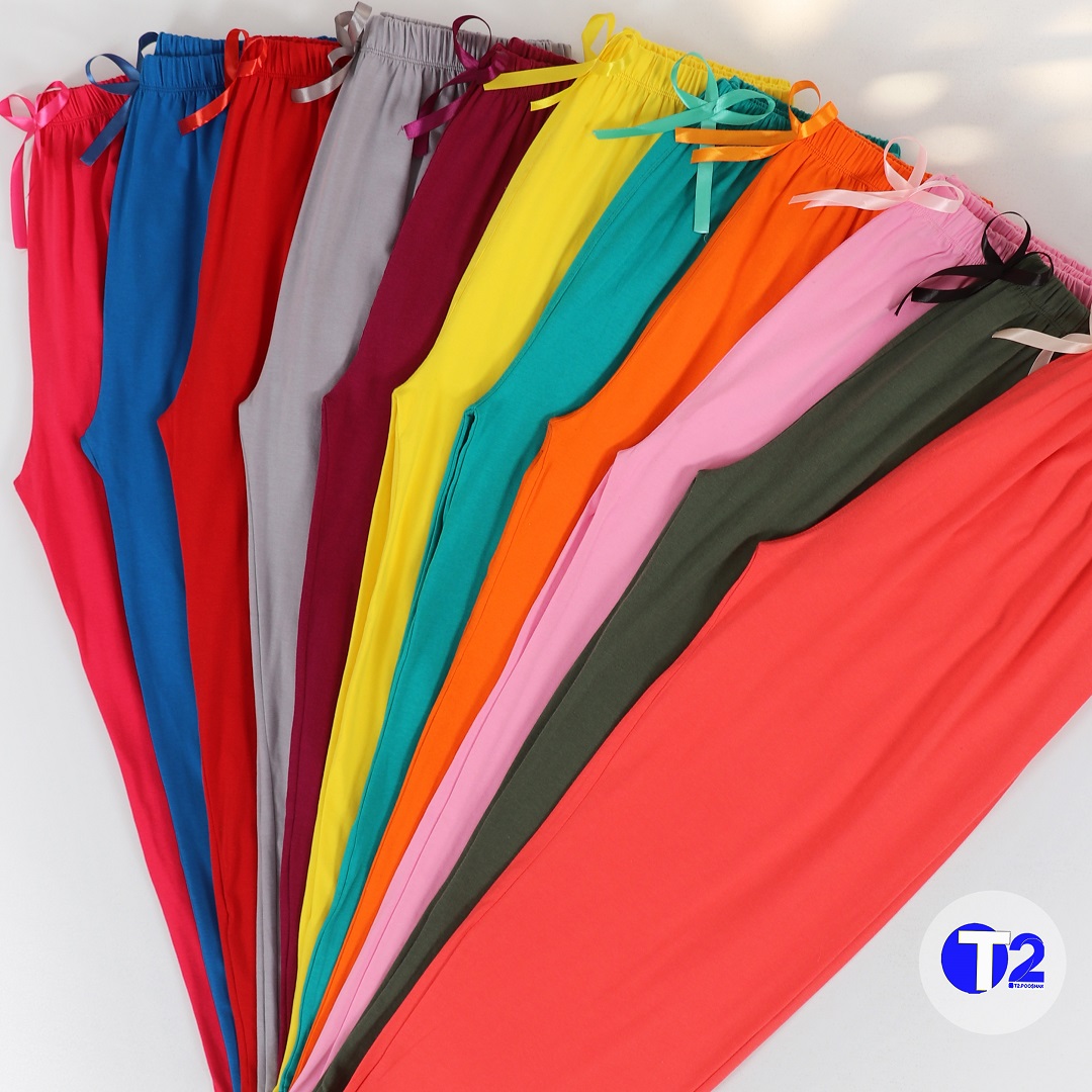 شلوار پلاس سایز پنبه لاکرا مدادرنگی (3171)