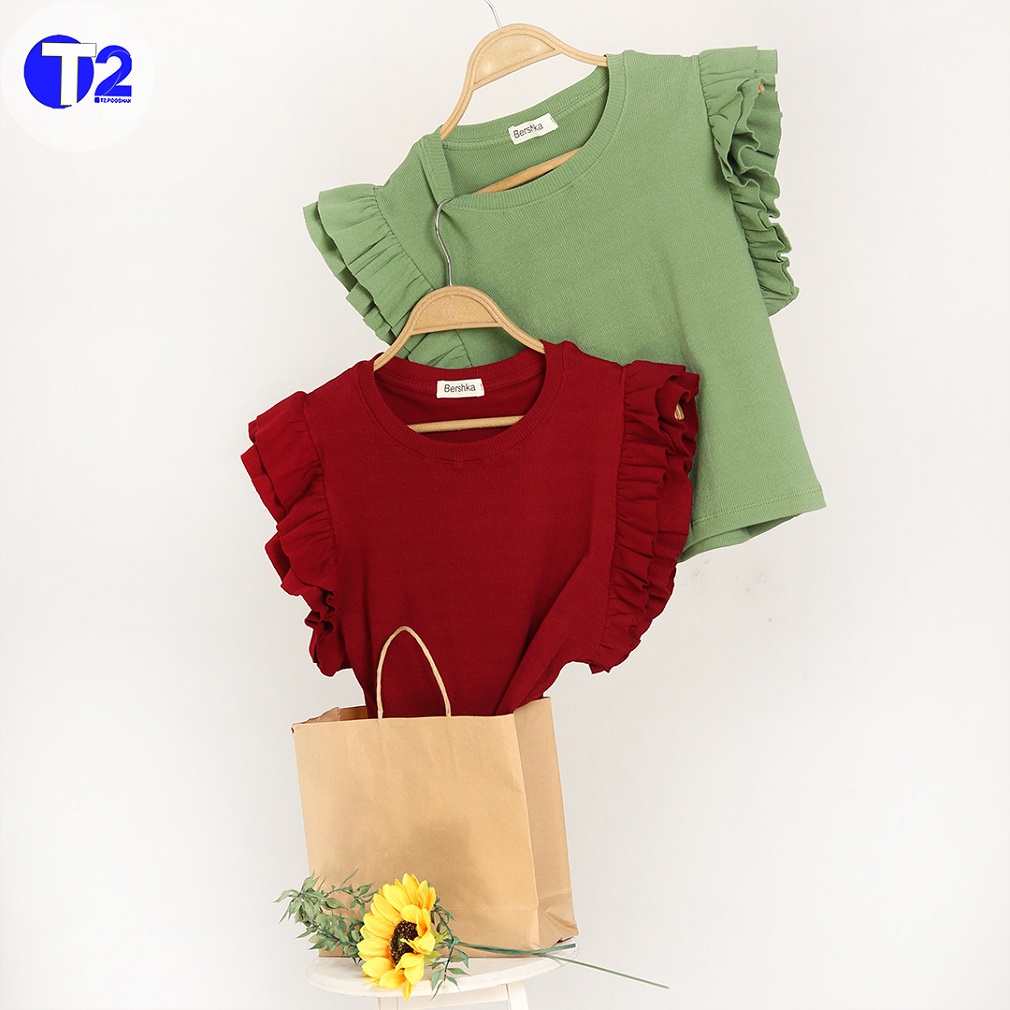 کراپ تاپ استین پروانه ای (3464)