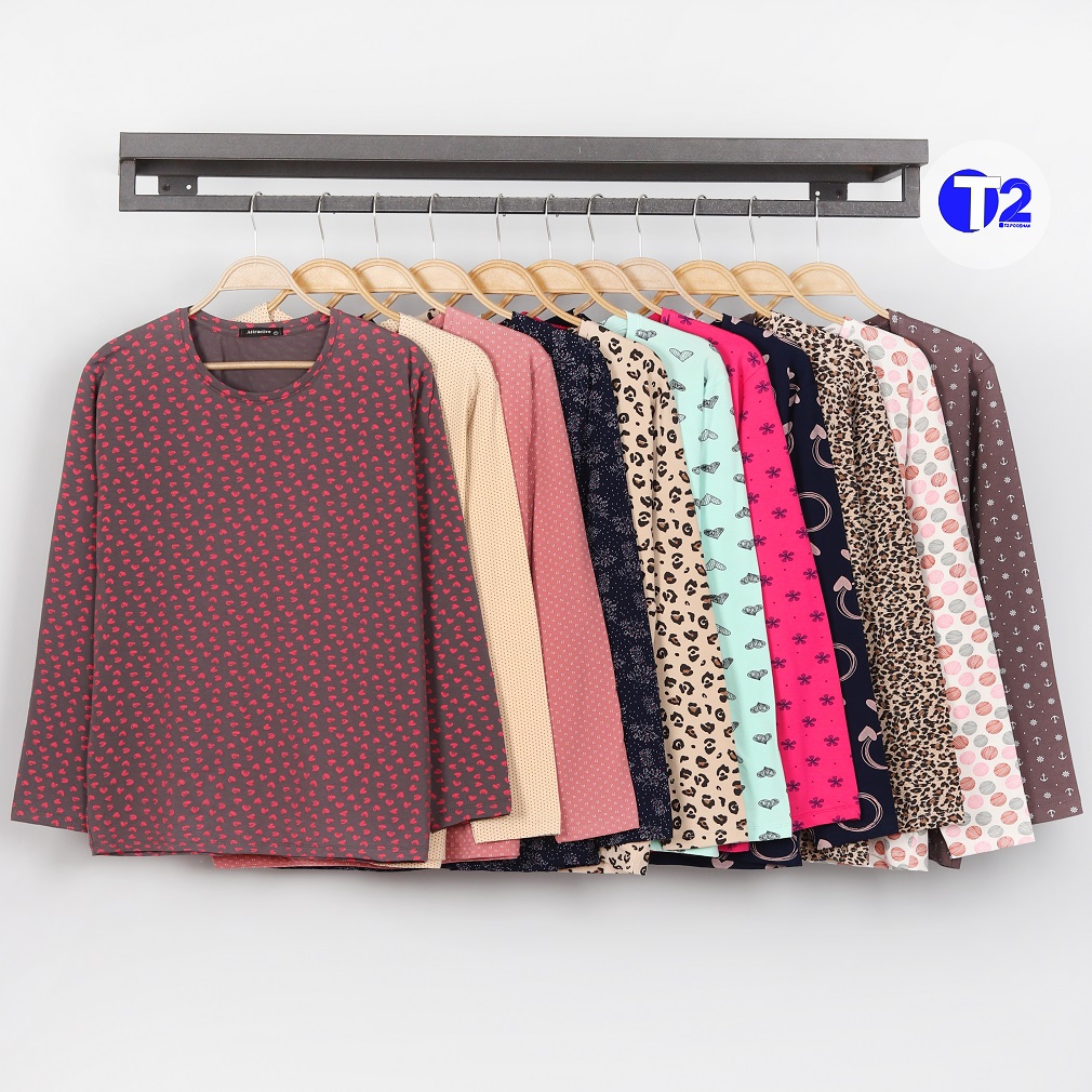 بلوز میکس گلدار چهارفصل پنبه لاکرا (3211)