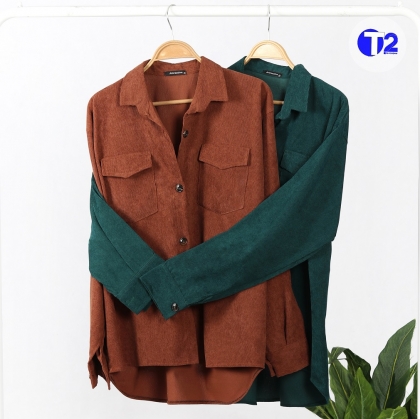 شومیز مخمل کبریتی پک پاییزه  (3000)