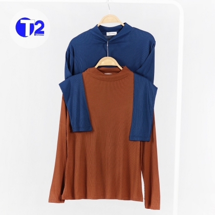 بلوزیقه ایستاده دورنگ پرفروش وترند امسال(3274)