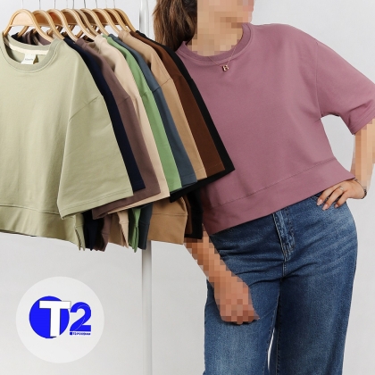 تیشرت باکسی دورس بغل جاکدار  پک 5عددی میکس(3598)
