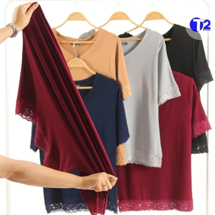 تیشرت تمام گیپور برشکا (3458)