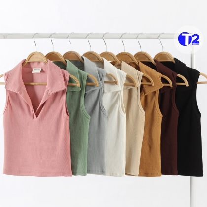  کراپ تاپ یقه شکاری فانریپ پنبه (3244)