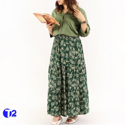 دامن بلند چین وا چین نخی تایلندی طرح جدید( 3417)