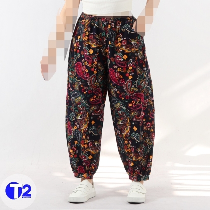 شلوار مام استایل لینن وارداتی (3287)