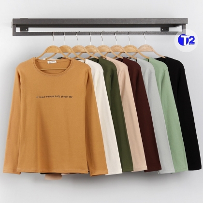 بلوز فانریپ پنبه یقه گرد چاپی یور دی (3189)