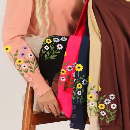 بلوز پنبه گلدوزی  فلورا(3206)