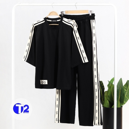 ست باکسی وبگ الو کنفی تک مشکی (3077)