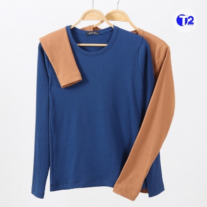 بلوز کرکره یقه گرد پک ده رنگ (3119)