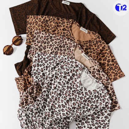 تیشرت بغل کش پلنگی (3478)