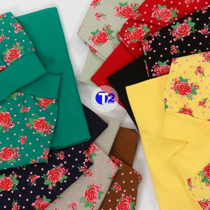 شومیز پنبه گل سرخی (2754)
