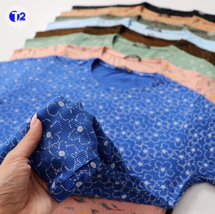 تیشرت یقه گرد چاپی برشکا(3533)