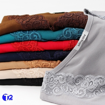 تیشرت گیپوری قواره دار لارین (3495)