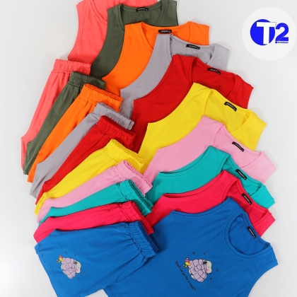 ست تاپ و شورتک پنبه لاکرا اسنوپی (3463)