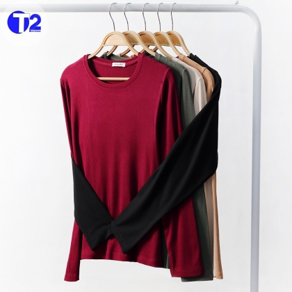 بلوز یقه گرد قواره معمول برشکاپنج رنگ اصلی  (3663)