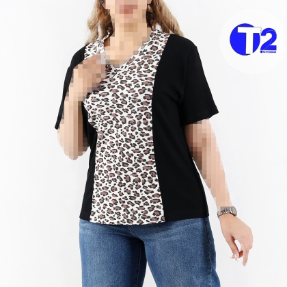 تیشرت ترکیبی برشکاوپلنگی (3488)