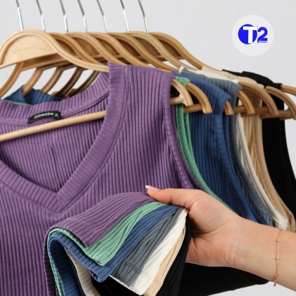 تاپ یقه هفت کرکره هفت رنگ (2954)