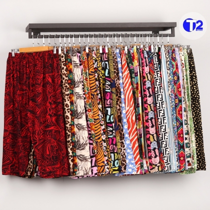 شلوارک قواره دار نخی برمودا (2759)
