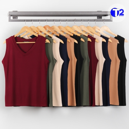 تاپ یقه هفت بیگ سایز برشکا پک 6رنگ اصلی (3124)