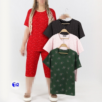 ست تیشرت وشلوارک میکس گلدار(2981)