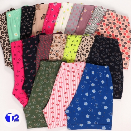 شورتک میکس گلدار پاکتی (2977)