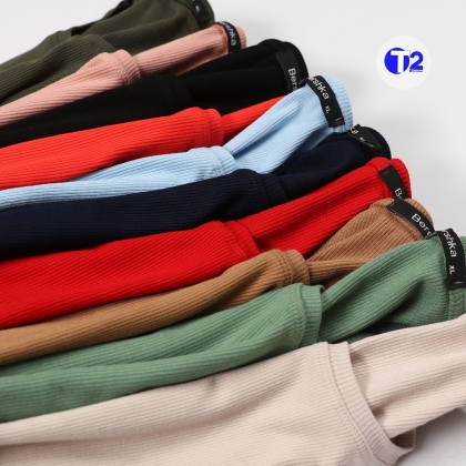 تیشرت قواره معمول برشکا پک رنگی (2678)